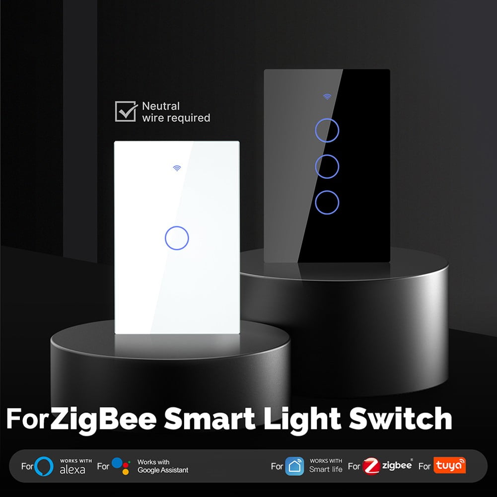 Wireless For zigbee Touch Switch with App Control and Custom Scheduling