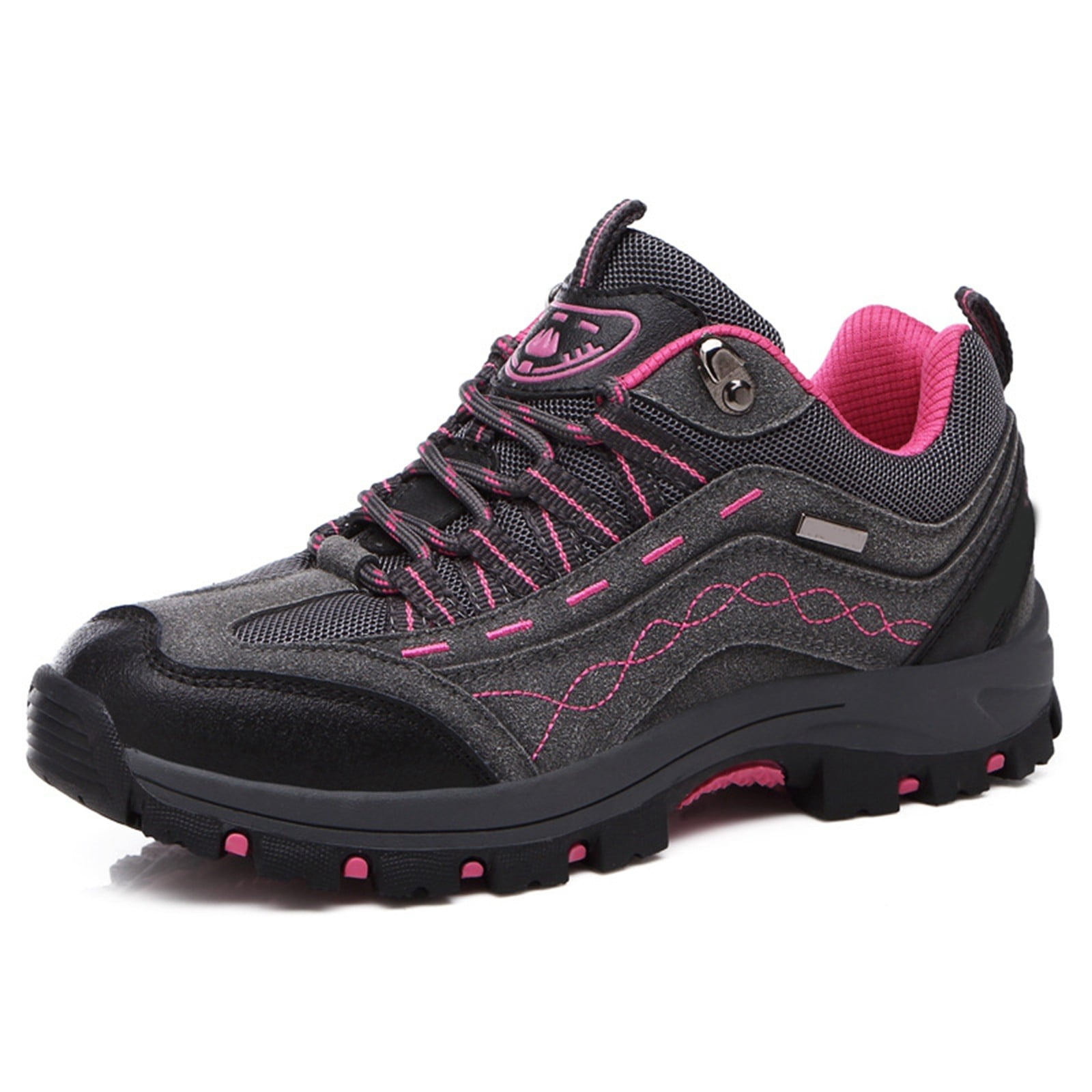 Win s Way Women's High-Top Hiking Sneakers, Lightweight Breathable Trekking Shoes for Outdoor Adventure & Support