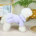 thumbnail image 6 of Xmarks Dog Sweater Dress with Harness Ring Princess Puppy Dress Outfit Apparel Warm Polar Fleece Pet Coats for Small Dogs Girl, 6 of 7