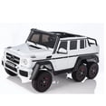 thumbnail image 3 of KingToys White Mercedes Benz 6x6 G63 24V (2x12V) 2 Seater Ride On Car With Remote Control, 3 of 4