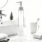 One acrylic clip-on pump bottle, nutcracker hand soap bottle, nutcracker dish soap bottle, Christmas bathroom and kitchen decoration.,transparent