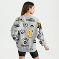 thumbnail image 2 of Women's Gameday Couture Gray Iowa Hawkeyes Always on Repeat Fleece Sweatshirt, 2 of 4