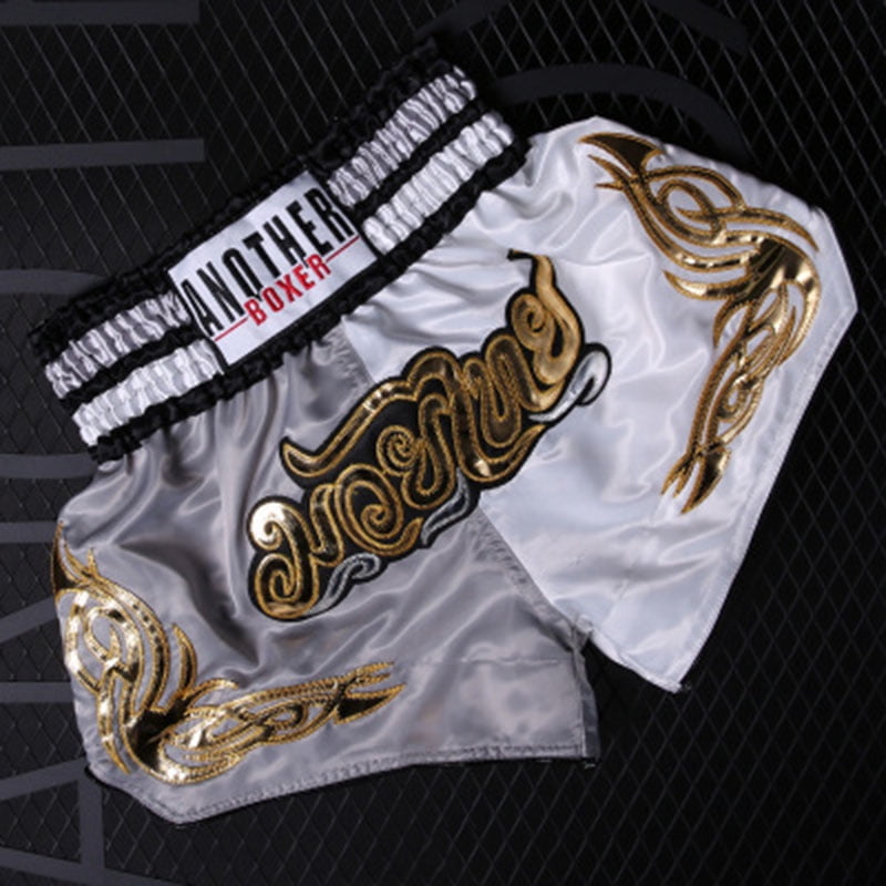 Unisex MMA Sports Boxing Printed Shorts Muay Thai Training Pants XS~3XL 