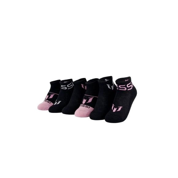 Pack de 6 pares de medias tobilleras suaves y elásticas Messi para niño