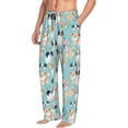 thumbnail image 2 of Bingfone Colorful Dog Mens All Over Print Sleep Pajama Pants-Large, 2 of 6