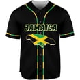 thumbnail image 2 of Personalized Jamaica Baseball Jersey Shirt, Custom Team Name Jamaican Baseball Jersey for Men and Women, Jamaica Country (4XL), 2 of 7