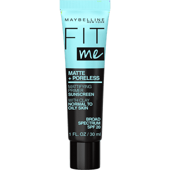 Maybelline Fit Me Matte and Poreless Mattifying Face Primer Makeup, Clear, 1 fl oz