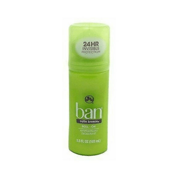Ban Anti-Perspirant Deodorant Original Roll-On Satin Breeze 3.50 oz Pack of 6