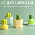 thumbnail image 3 of Fridja Household Kitchen Cleaning Brush Cactus Dishwashing Brush Potted Pot Washing Pot Brush With Handle Clearance, 3 of 6