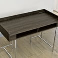 thumbnail image 3 of Mod Metal 47-inch Computer Office Writing Desk with USB, Brown, 3 of 5