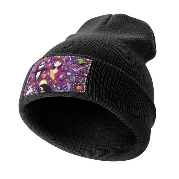 The Nightmare Before Christmas Knit Beanie Hats for Men Women Unisex Cuffed Watch Cap Beanie Warm Casual Skull Cap Winter