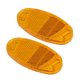 thumbnail image 1 of Ofertas Únicas 2 piezas de reflectores para bicicleta, reflector de advertencia para bicicleta 2.76"x1.38"x0.31" ABS Amarillo, 1 of 6