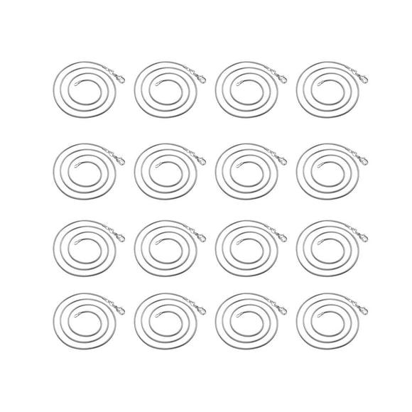 SUPVOX 30 Pcs Collier Chaîne Serpent en Cuivre Argenté Unisexe pour Fabrication de Bijoux (30 Pouces)