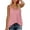 Pink, variant on Babysbule Womens Tank Tops Fashion Woman V-Neck Sleeveless T-Shirt Summer Solid Loose Blouse Tops