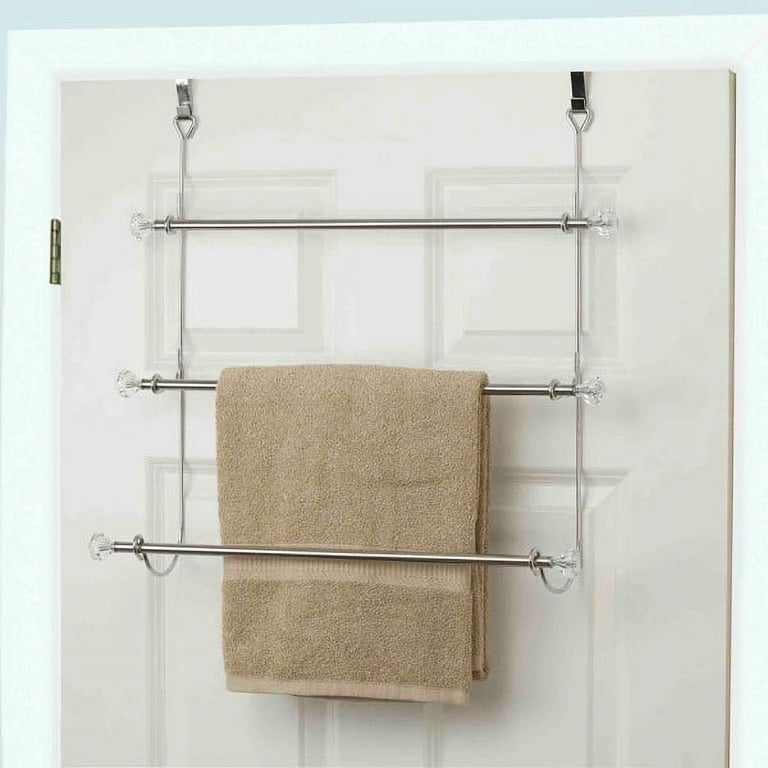 Towel Rack for Bathroom with Towel Bar,16in Bathroom Towel Holder for  Bathroom Wall Mounted,Dinosam Foldable Bathroom Towel Rack with 1 Shelf 304