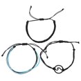 thumbnail image 1 of 1 Set Bohemian Hand Strings Cotton Thread Bracelets Handmade Bracelets for Women, 1 of 9