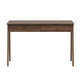 thumbnail image 4 of Lifestyle Solutions Westley 30.31 in. Hight Writing Desk with Drawers, Walnut Brown Wood, 4 of 5