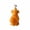 E002- Orange, variant on Seasonal Halloween Scented Candle, Fall and Halloween Decor, Highland Cow Decor, Halloween Witch Decor, 3.5X2 Inch Brown Cartoon Yak Wizard Scented Candle, Handcrafted Soy Wax