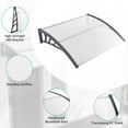 thumbnail image 2 of Amijoy 48" x 40" Window Outdoor Awning Door Canopy Exterior Awning Canopy ，All-Weather, Durable Gray, 2 of 8