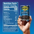 thumbnail image 3 of BUSH'S BEST 15 TWE5&nbsp;oz Canned Black Beans, Source of Plant Based Protein and Fiber, Low Fat, Gluten Free, (Pack of 12), 3 of 3