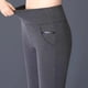 thumbnail image 4 of Pantalones de otoño e invierno para niñas gorditas de mediana edad y mayores con forro polar o sin forro polar, leggings de cintura alta para mujer, pantalones pitillo elásticos para madres, 4 of 5