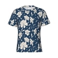 thumbnail image 4 of Qekee Lilies Flowers Classic Fit T-Shirt Men's Shirt Men's Tight Short Sleeves for Exercise, Running, Mountaineering - Lilies Flowers, 4 of 9