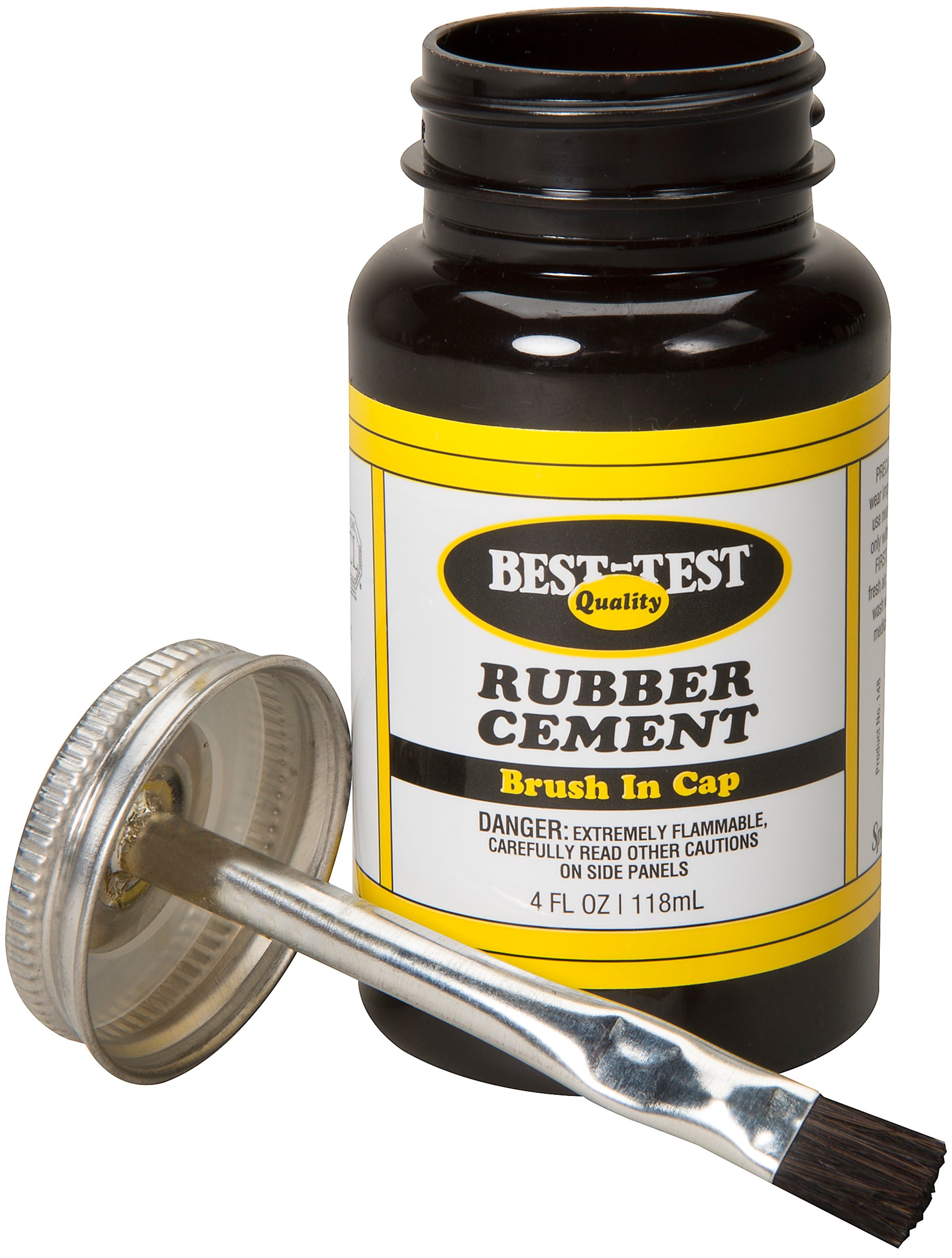 BestTest Rubber Cement "BrushInCap"4oz