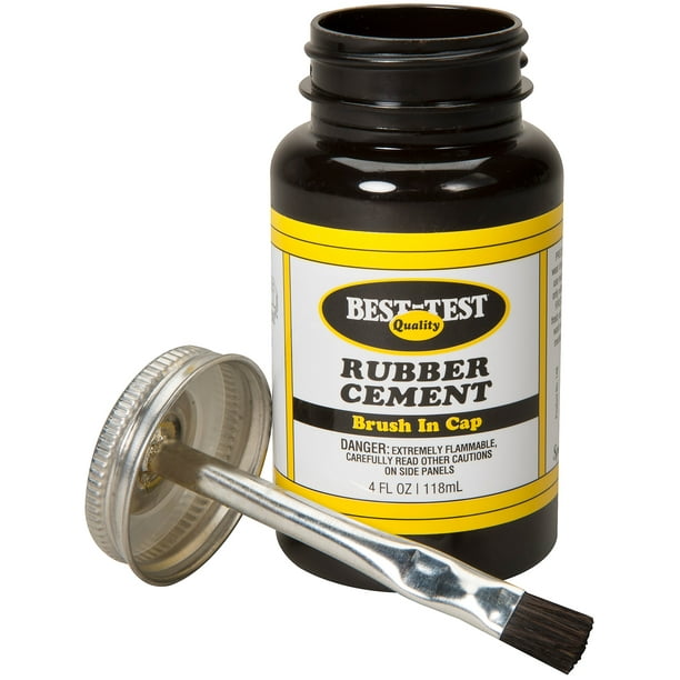 BestTest Rubber Cement "BrushInCap"4oz