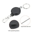 thumbnail image 4 of Heavy Duty Retractable Key Chain Retractable Badge Reels with 23.6 Inches Steel Wire Rope for Id Name Card Keychain, Black, 4 of 9