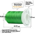 thumbnail image 3 of Simthread Fils de Broderie à la Machine en Polyester Blanc, 1000 m, 6 Bobines, 3 of 6