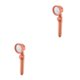 thumbnail image 2 of Yuarrent Cabezal de ducha de baño presurizado ajustable, cabezal de ducha ahorrador de agua, soporte para boquilla de SPA, manguera, accesorios Naranja+rosa 1# 2Conjunto, 2 of 6