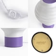 thumbnail image 3 of JONATHAN Y Asian Lantern 15" Vintage Traditional Plant-Based PLA 3D Printed Dimmable LED Table Lamp, White/Purple, USA1003A, 3 of 9