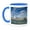 Blue/White, variant on 3drose, New York, New York. Manhattan City Skyline with the Freedom Tower., 11oz Mug