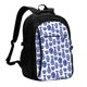 thumbnail image 1 of Balery Blue Vases Mochila con carga USB para hombre y mujer - Mochila impermeable y antirrobo para laptop con puerto USB para viajes, trabajo, 1 of 7