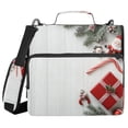 thumbnail image 2 of WOBOGO Christmas Background Ring Binder Bag 1.5in Folder Organizer with Shoulder Strap for 13Inch Laptop and 500 Sheets of Paper, 2 of 8