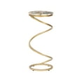 thumbnail image 3 of Powell Nevin Modern Round Spiral Base Drink Table, 23.75" Tall, Gold/Amber Agate, 3 of 6