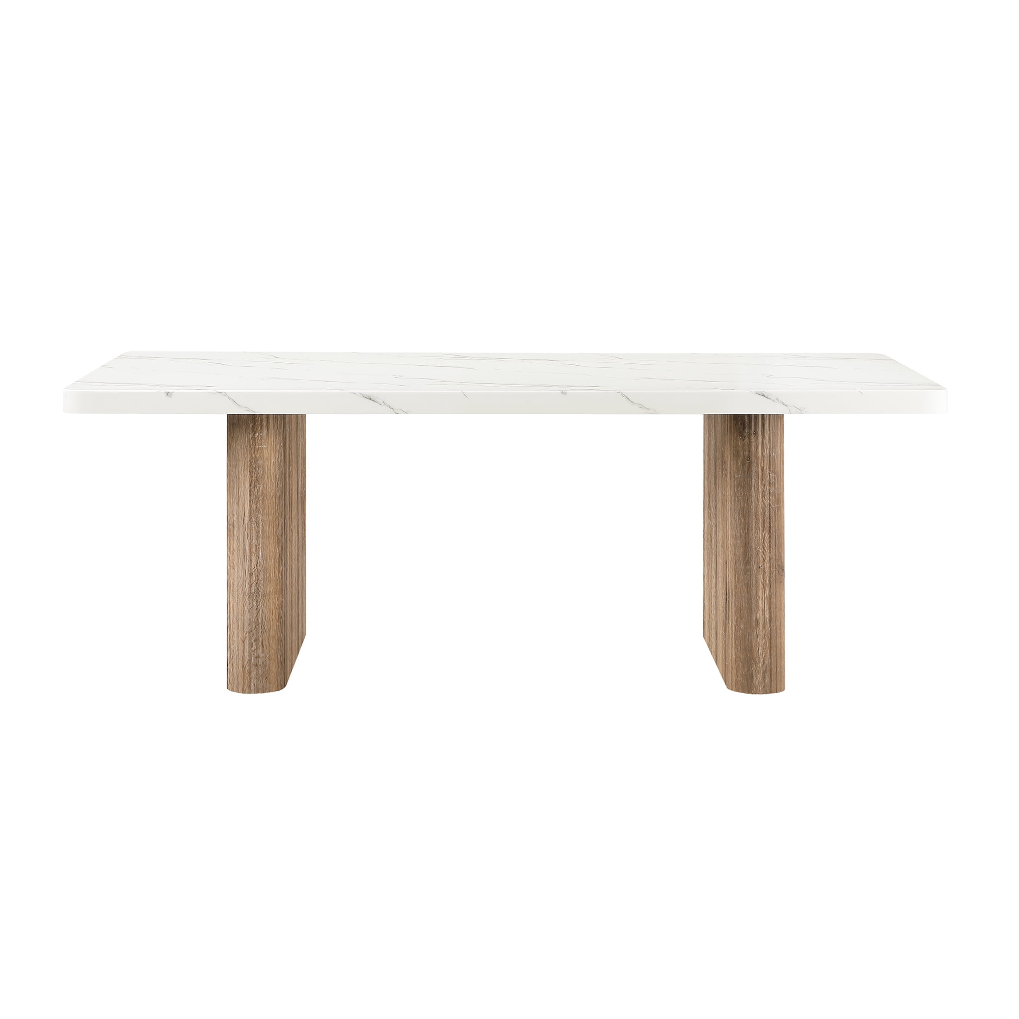 Donnie Dining Table Modern Farmhouse Style Space-Saving Design Durable Wood Construction Perfect for Kitchen or Dining Room