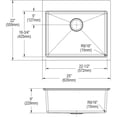 thumbnail image 2 of Elkay Crosstown Stainless Steel 25" x 22" x 9", Single Bowl Dual Mount Sink Kit, 2 of 7