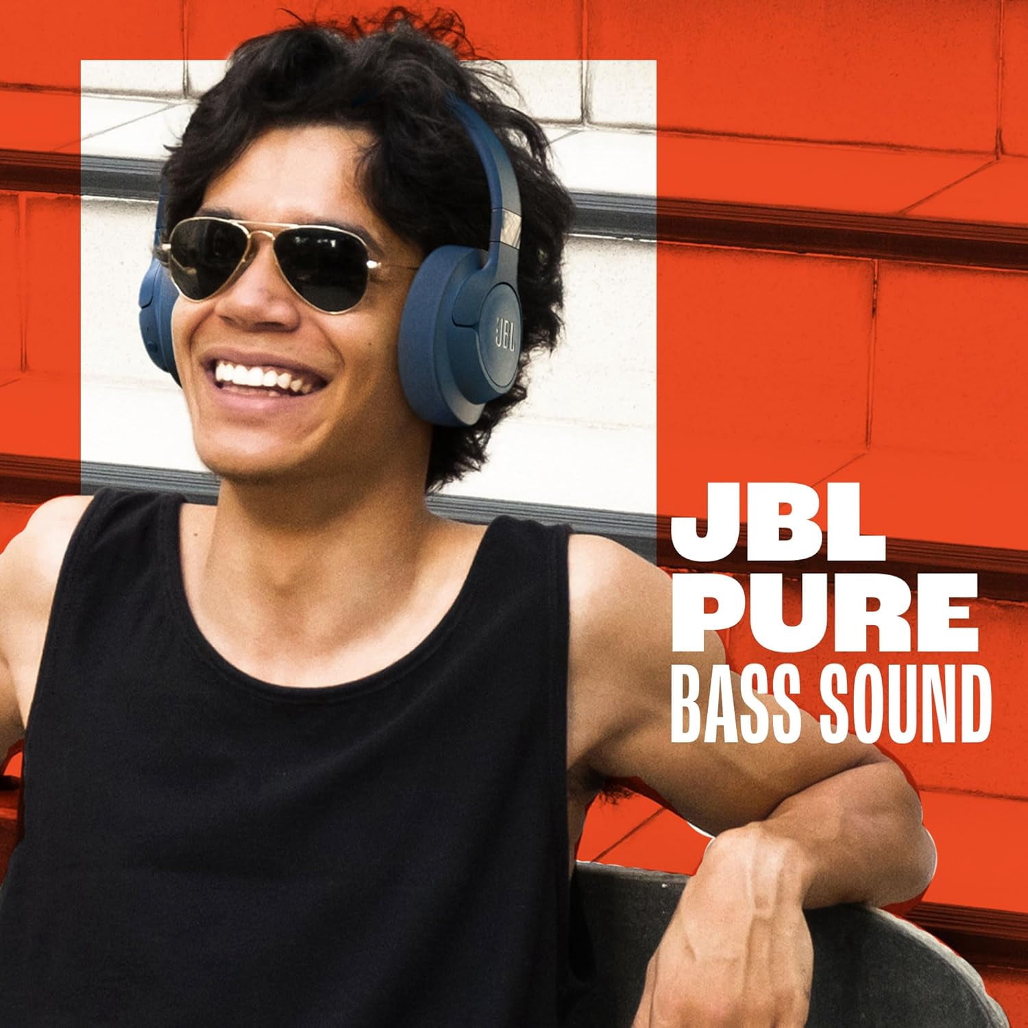 Open Box JBL Tune 720BT - Wireless over-ear headphones - Wireless over-ear headphones with JBL Pure Bass sound - White