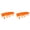 Orange-2Pcs, variant on 2Pcs Fluorescent Dripping Shelf Decoration, Acrylic Shelf with Glow Effect, LED Display Shelf Decor for Collectibles Desk Setup Halloween Room 7.8 Inch Yellow