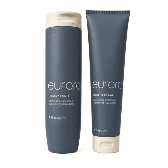 Eufora Nourish Urgent Repair Shampoo 8.45 Oz & Urgent Repair Treatment Treatment 6 Oz Set