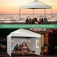 thumbnail image 6 of SANOPY 10' x 10' Outdoor Canopy Party Tent EZ Pop Up Canopy Commercial Instant Canopies Gazebo with Air Vent, 8 Stakes & 4 Ropes & 4 Sandbags for Beach Wedding Picnics Camping, 6 of 11