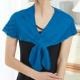 thumbnail image 2 of Inglocry Pashmina Shawls Scarfs Womens Soft Wrap for Evening Fashion Travel Casual Solid Color Shawl Wraps Dark Blue 13 In, 2 of 4