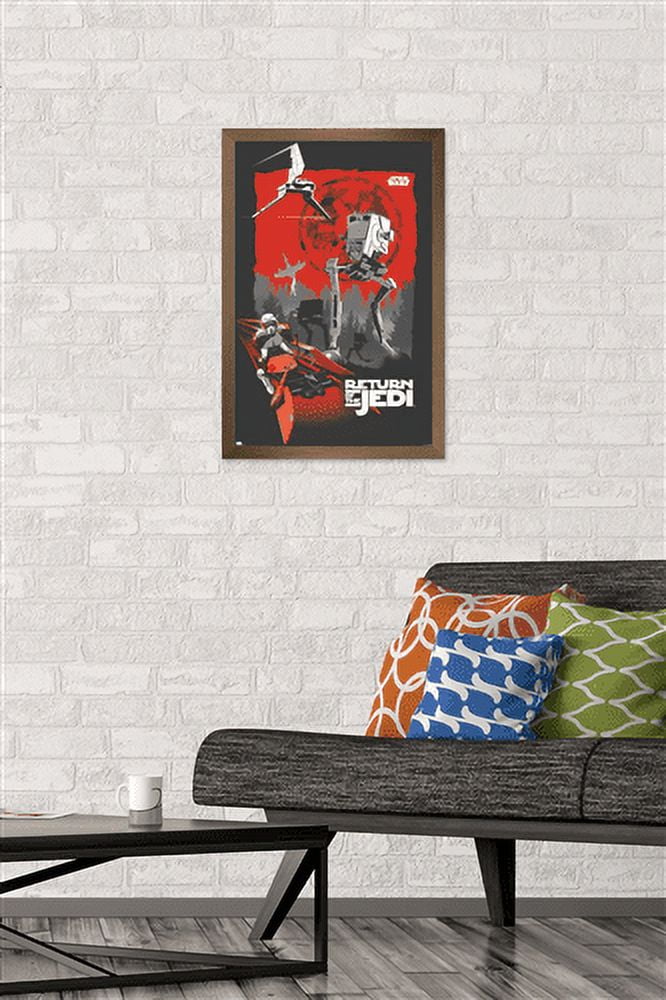 Star Wars: Return of the Jedi - Scout Trooper Wall Poster, 14.725" x 22.375", Framed