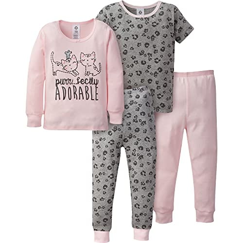 Pyjama 4 pi ces b b fille l opard rose minou 18 mois Walmart