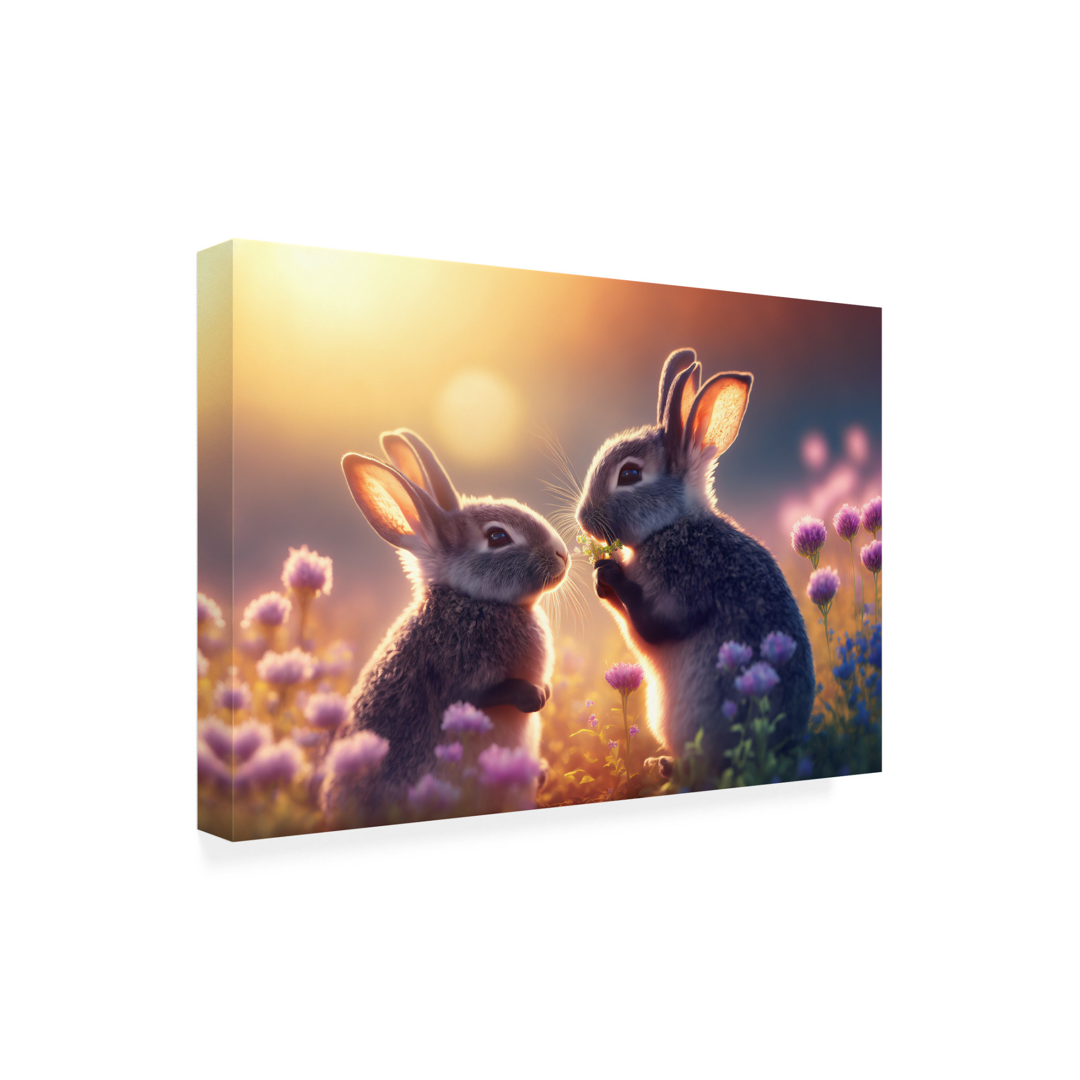 Canvas Wall Art - Ray Heere 'Woodland Animals 13' Wall Art for Living Room, Bedroom, or Office Décor by Trademark Fine Art - 32 x 22 Inches