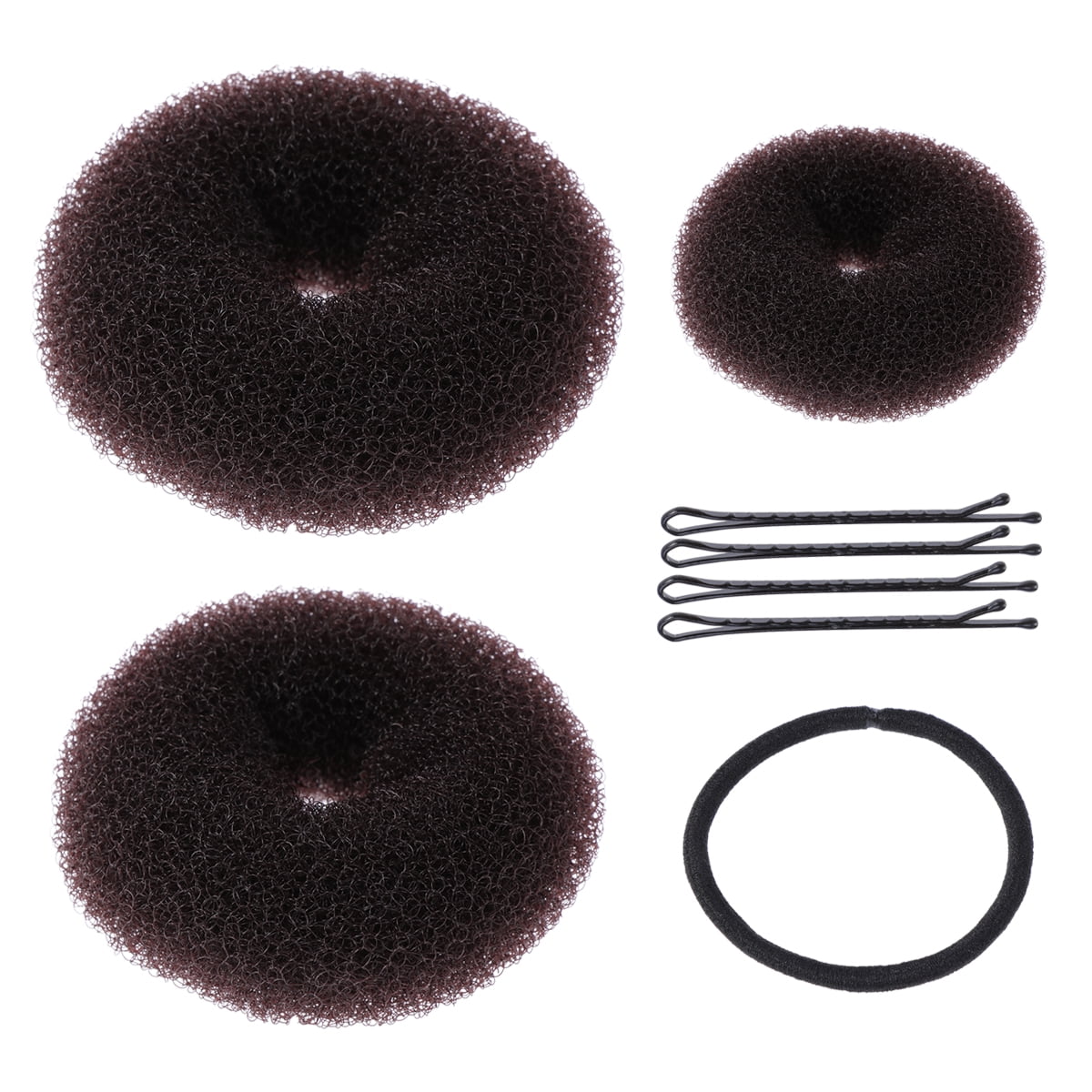 5 in 1 Hot Hair Donut Bun Ring Styler Maker with Hairpin Clip and Hair
