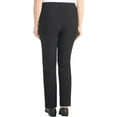 thumbnail image 5 of Hilary Radley Women's Mid Rise Pull on Pants Slim Leg Tummy Control, Black, Size L, 5 of 5