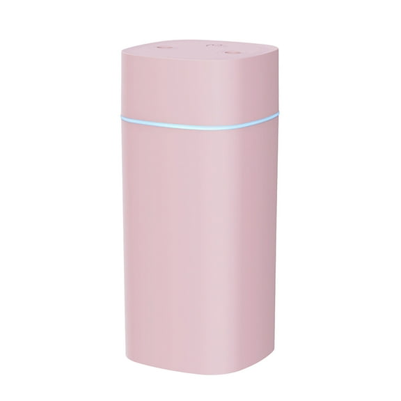 PureCasa Household Aroma Diffusers 40-90ml/h Sprayer, 600ml Large Capacity Double-Hole USB Aromatherapy Oil Diffuser 2-Gear Adjustment Portable Humidifiers for Bedroom, 1PC, Pink, 3"x3"x6.8"