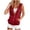 223#Red, variant on Women's Sleeveless Hoodies Basic Drawstring Zip Up Hooded Sweatshirts Lightweight Jackets Vest with Pockets
